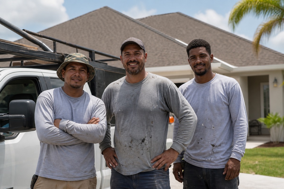 The All Quality Roofing Inc crew